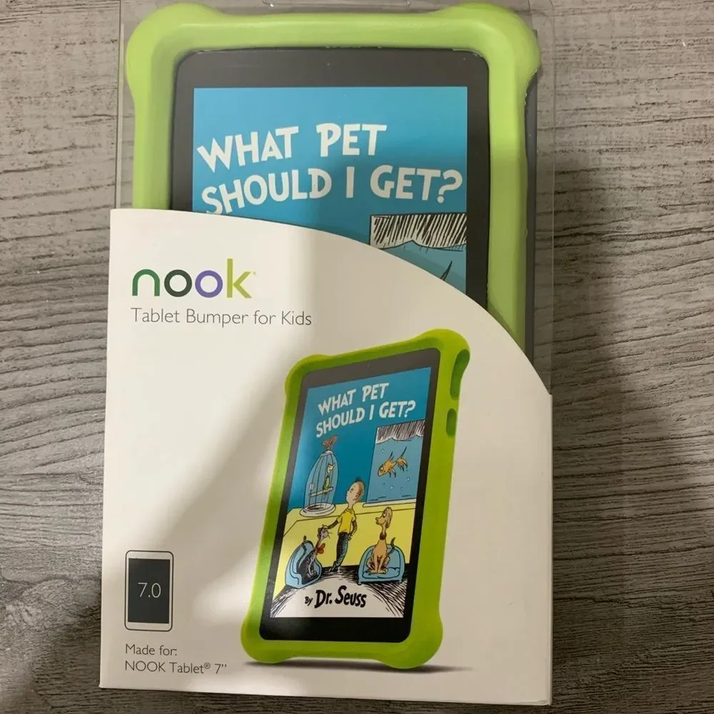 New in Box Nook Tablet Bumper/Case for kids w new screen protector